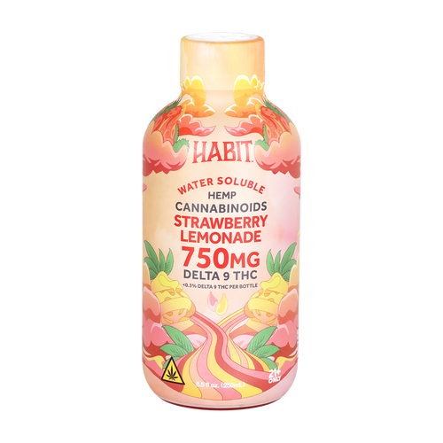 Habit Full Spectrum D9 THC Water-Soluble Syrup | Strawberry Lemonade