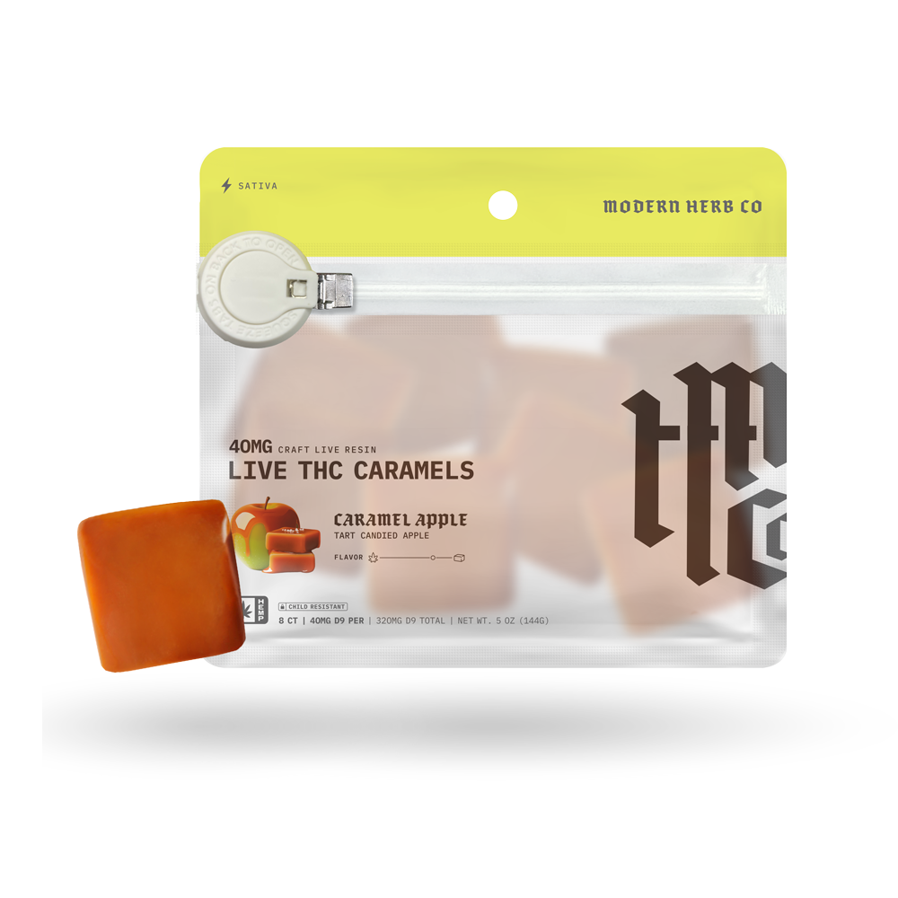 Modern Herb Co Delta 9 Live Resin Caramels | Caramel Apple