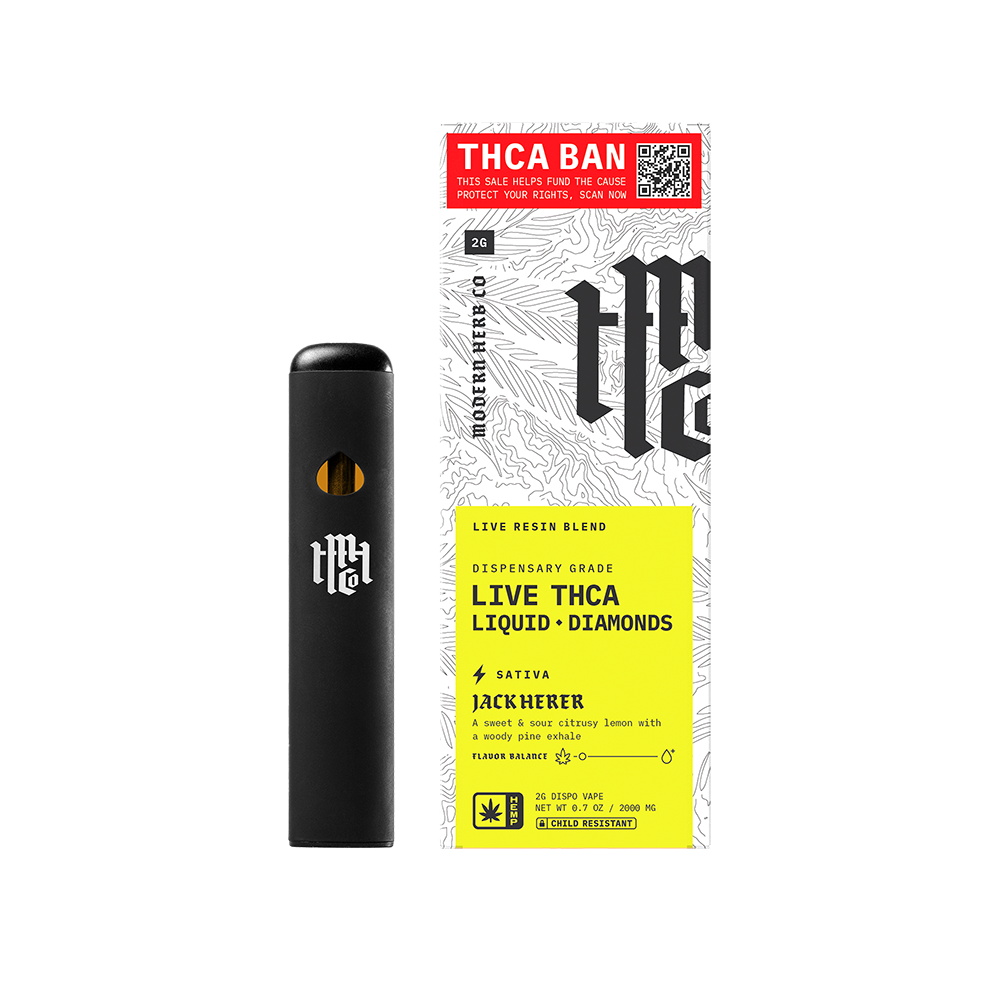 Modern Herb Co Liquid Diamonds THCA Disposable Vape | Jack Herer