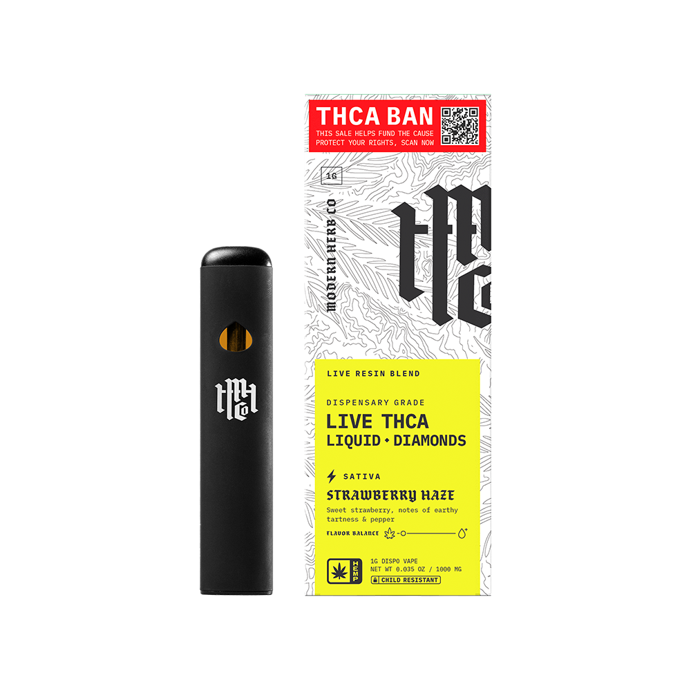 Modern Herb Co Liquid Diamonds THCA Disposable Vape | Strawberry Haze
