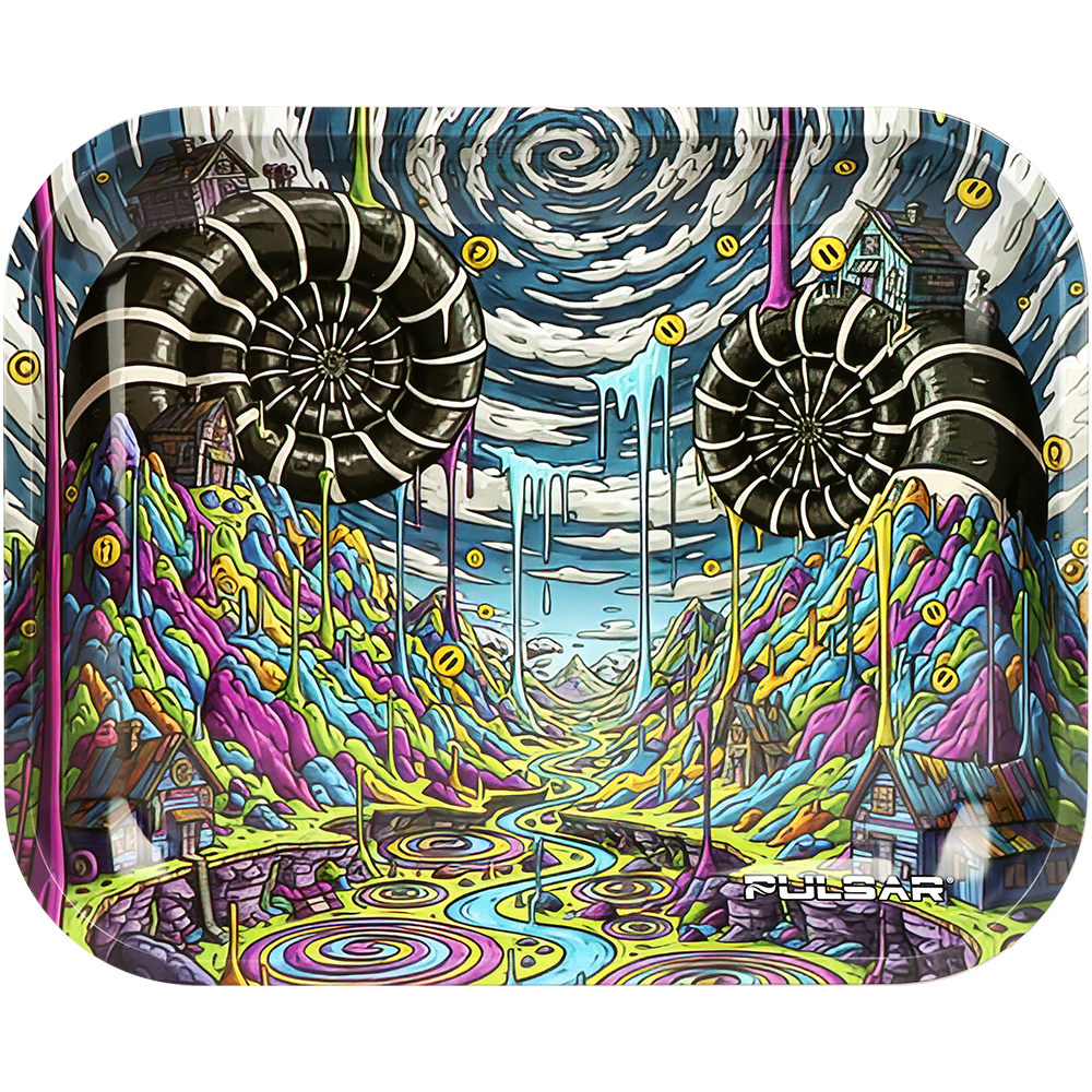 Pulsar Large Metal Rolling Tray | Reverse Gravity Drip
